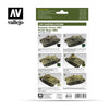 Vallejo VAL78403 AFV RUSSIAN 4BO GREEN - 6x8ml SET - AFV ARMOUR Paint Set New - Tistaminis