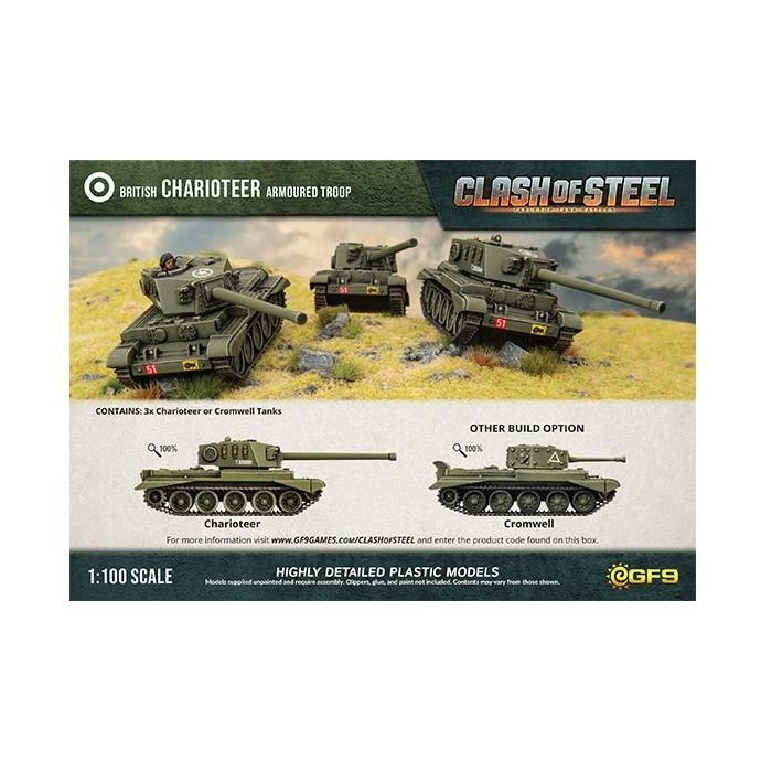 Clash of Steel Charioteer Medium Tank Troop (x3 Plastic)