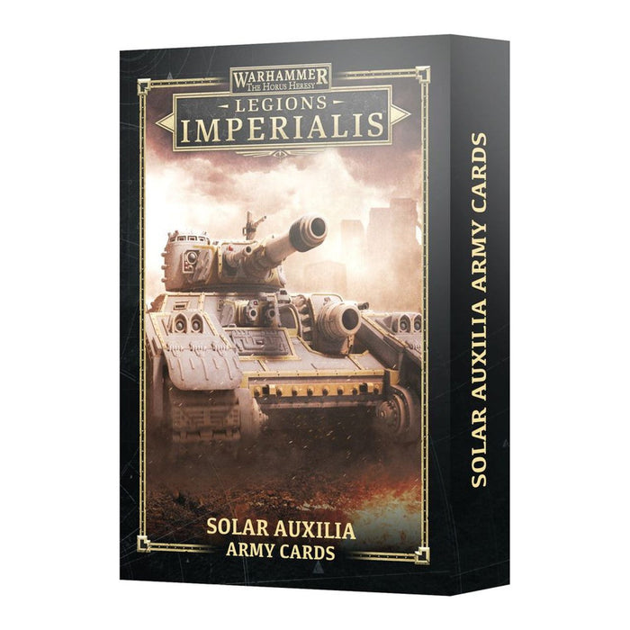 LEGION IMPERIALIS: SOLAR AUXILIA ARMY CARDS - Tistaminis