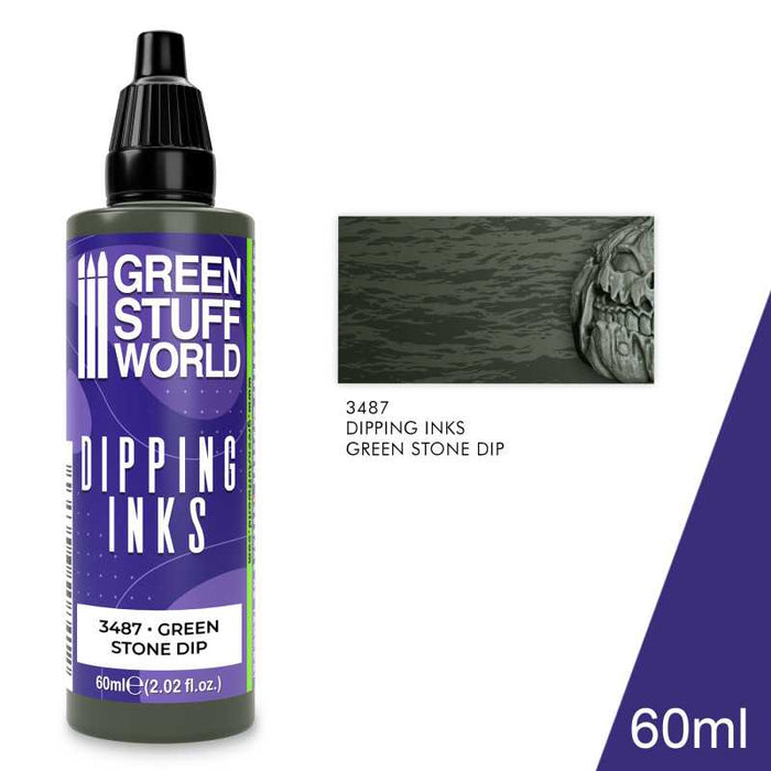 Green Stuff World Dipping ink 60 ml - GREEN STONE DIP New