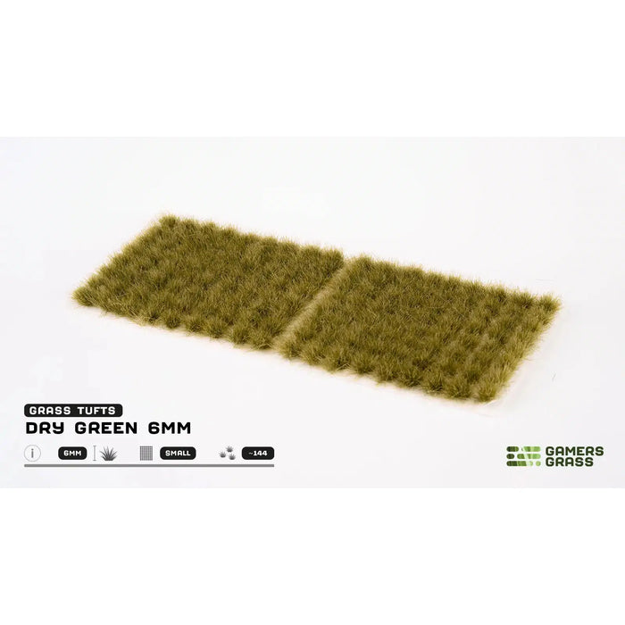 Gamers Grass Dry Green 6mm Small Tufts