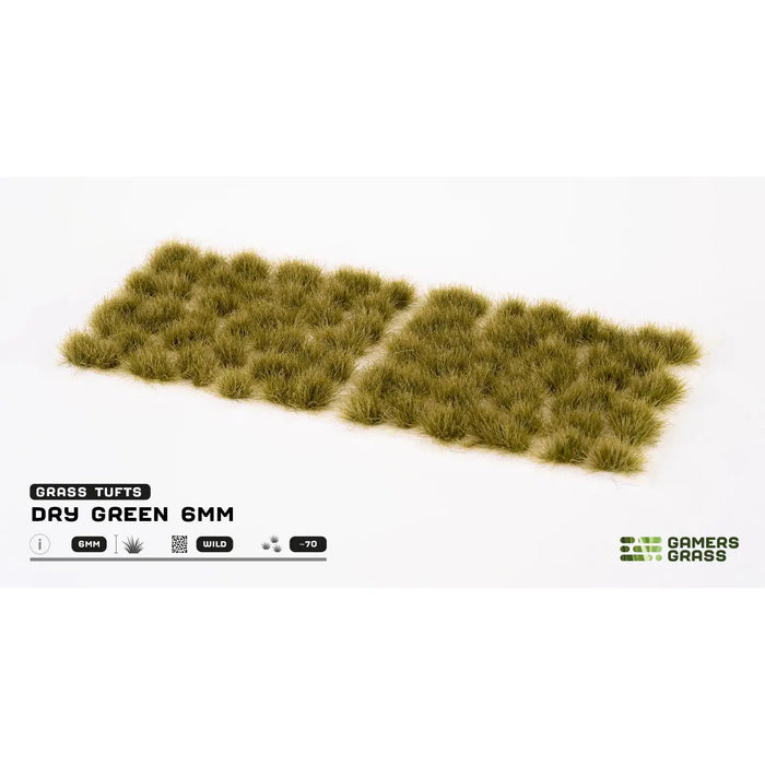 Gamers Grass Dry Green 6mm Wild Tufts