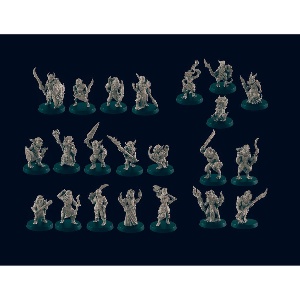 Dungeons and Dragons - DnD Essential Mini Pack - 22 Minis New - Tistaminis