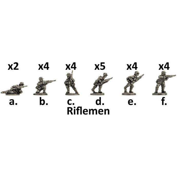 Great War Infanterie Platoon, with four squads, Infanteriekompanie New