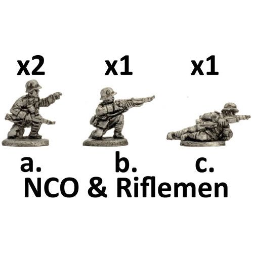 Great War Infanterie Machine-gun Platoon, with four Maxim HMGs, Infanteriekompanie New