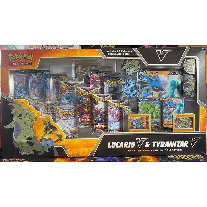 Pokemon Lucario V & Tyranitar V Heavy Hitters Premium Collection