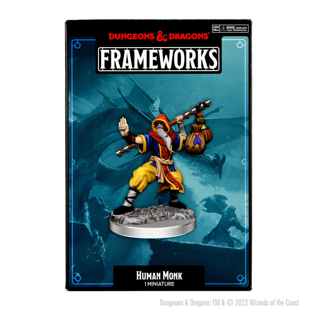 Dungeons and Dragons Frameworks Human Male Monk New - Tistaminis
