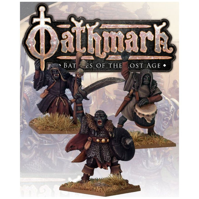 Oathmark Orc King, Wizard & Drummer New