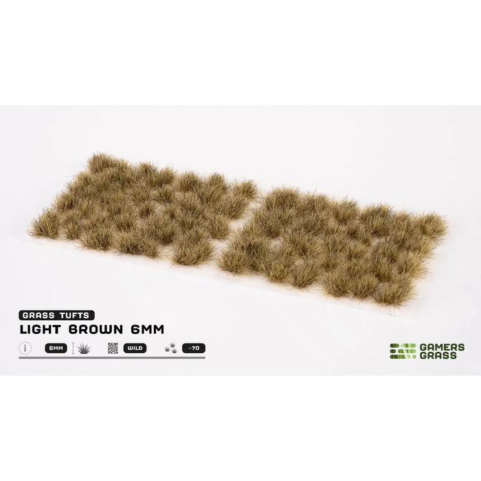 Gamers Grass Light Brown 6mm Wild Tufts