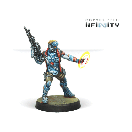 Infinity: PanOceania Locust, Clandestine Action Team (Hacker) New - Tistaminis