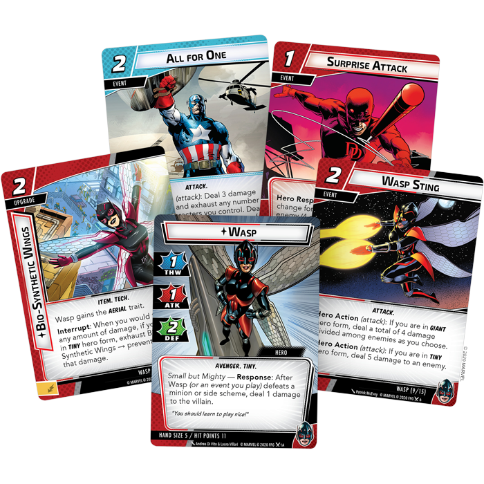 MARVEL CHAMPIONS: LCG: WASP HERO PACK NEW - Tistaminis