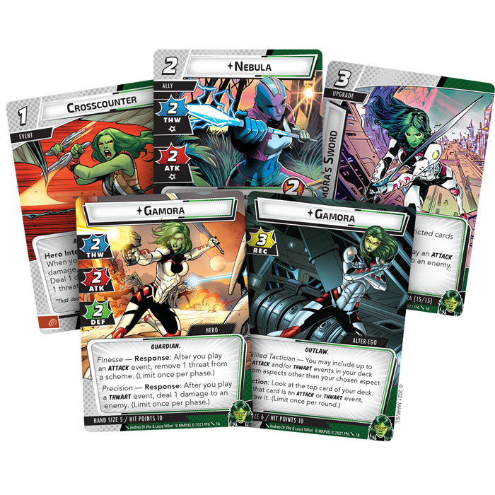 MARVEL CHAMPIONS LCG: GAMORA HERO PACK NEW - Tistaminis