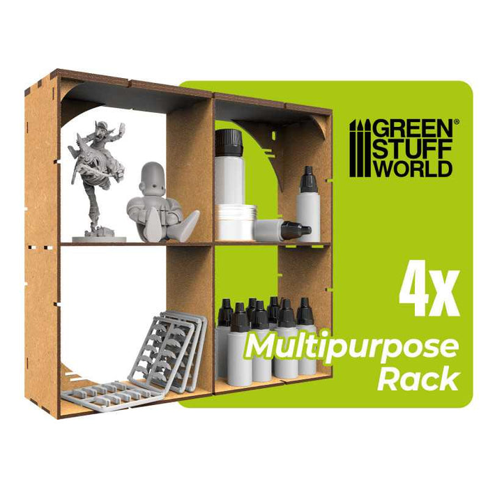 Green Stuff World MDF Multipurpose Rack x4