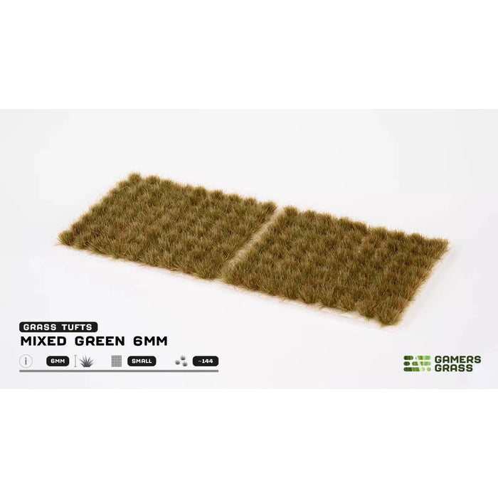 Gamers Grass Mixed Green 6mm Small Tufts