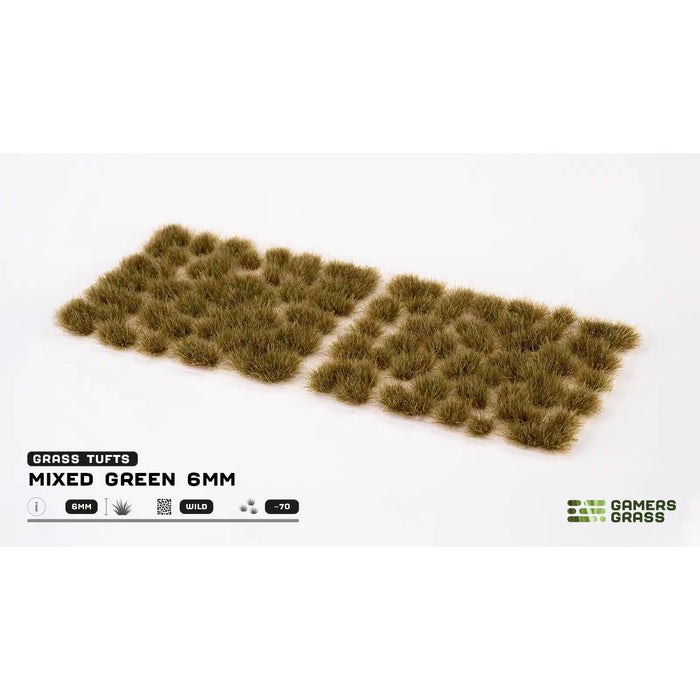 Gamers Grass Mixed Green 6mm Wild Tufts