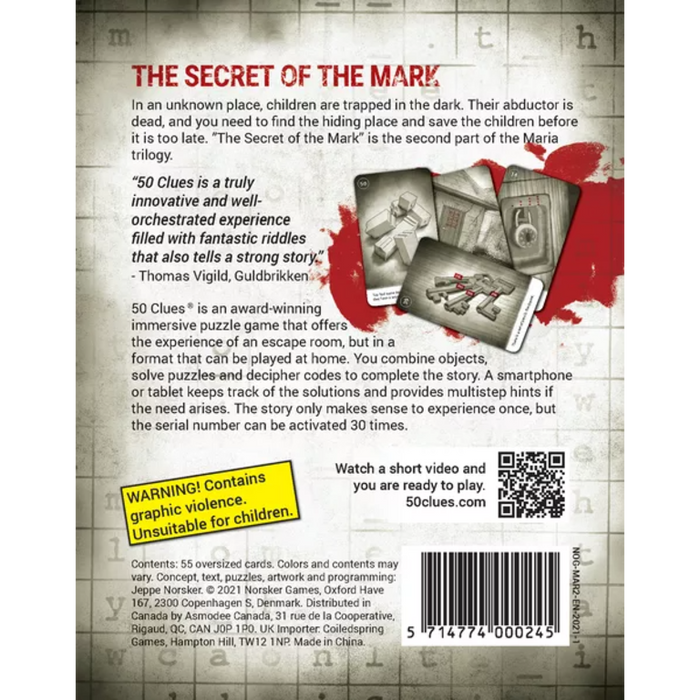 50 CLUES SEASON 2 THE SECRET OF THE MARK (#2) - Tistaminis