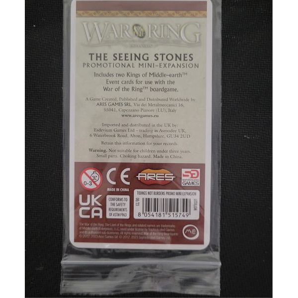 WAR OF THE RING SEEING STONES MINI EXPANSION New - Tistaminis