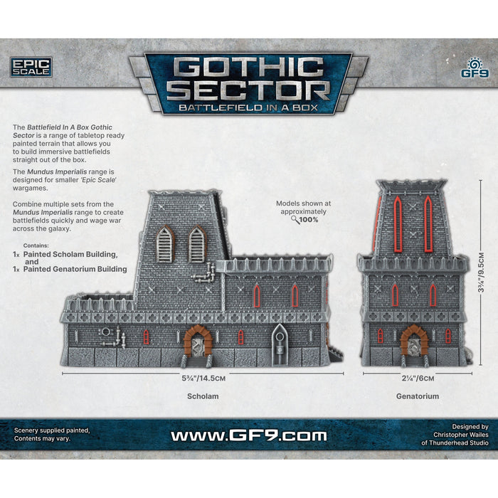 Battlefield in a Box Mundus Imperialis - Scholam & Genatorium (x2)