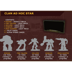 Battletech Clan Ad Hoc Star - Tistaminis