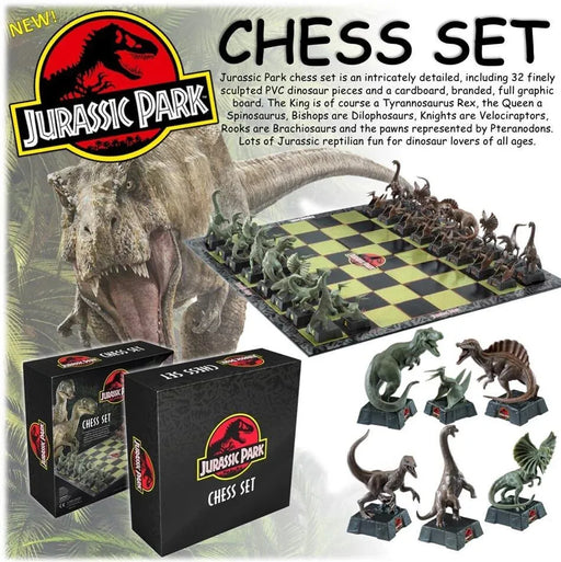 JURASSIC PARK CHESS SET NEW - Tistaminis