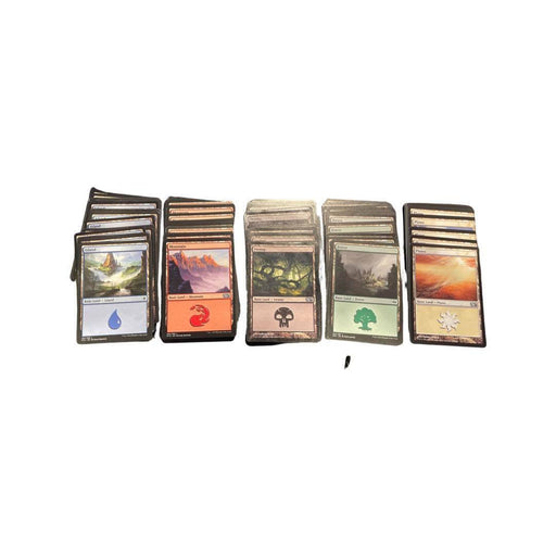 100 MTG Basic Lands - 20 Each Plains, Island, Swamp, Mountain, Forest - Tistaminis