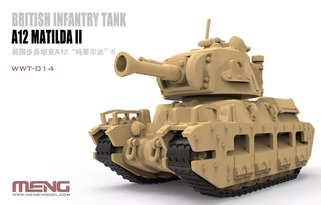 MENG WWT-014 A12 MATILDA II TANK WORLD WAR TOONS New