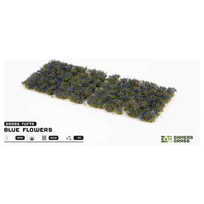 Gamers Grass Blue Flowers New