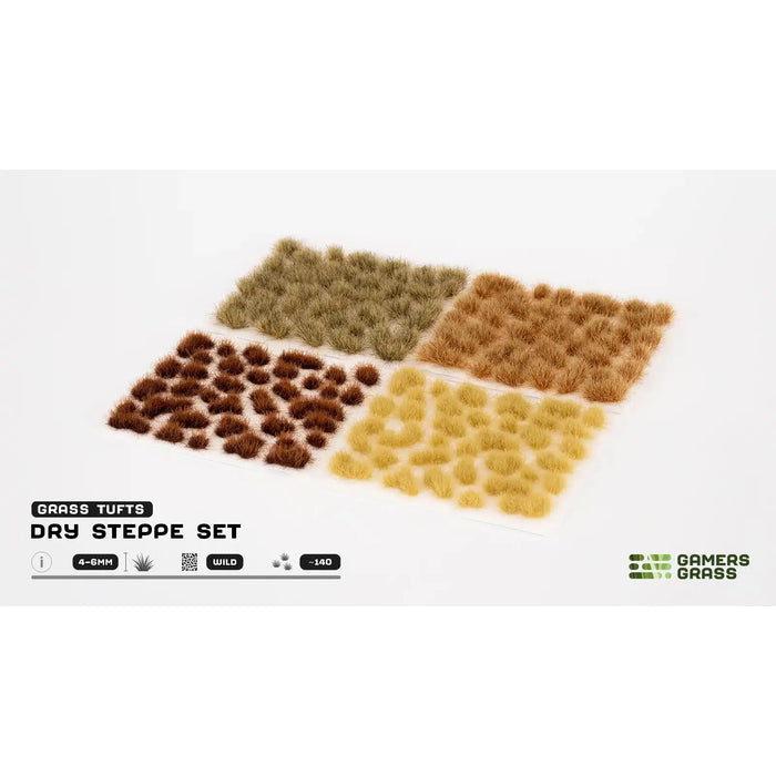 Gamers Grass Dry Steppe Set Wild Tufts