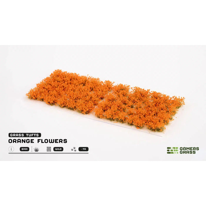 Gamers Grass Orange Flowers New