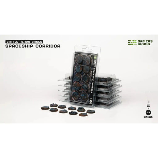Spaceship Corridor Bases - Round 25mm (x10) - Tistaminis