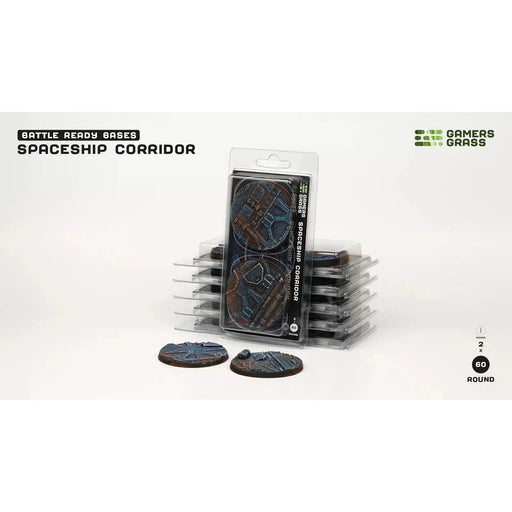 Gamers Grass Spaceship Corridor Bases - Round 60mm (x2) - Tistaminis