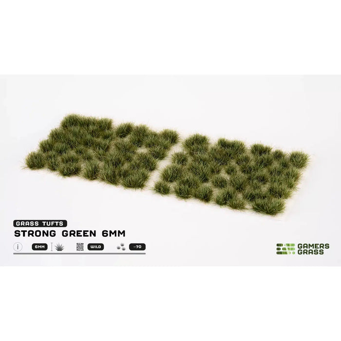 Gamers Grass Strong Green 6mm Wild Tufts