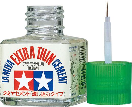 Tamiya TAM87182 EXTRA THIN LIQUID CEMENT "QUICK SET" Plastic Glue