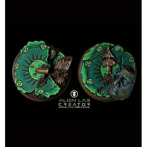 Alien Lab Miniatures ARCANE RUINS ROUND BASES 40MM New - Tistaminis