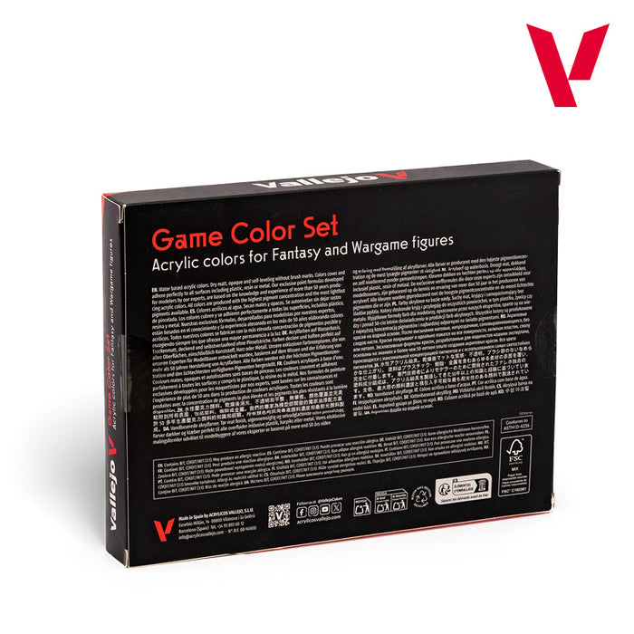 VALLEJO ADVANCED SET GAME COLOR - 16 COLOURS New