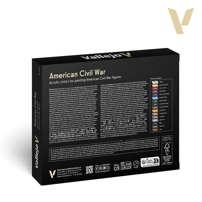 VALLEJO: MODEL COLOR AMERICAN CIVIL WAR Q4