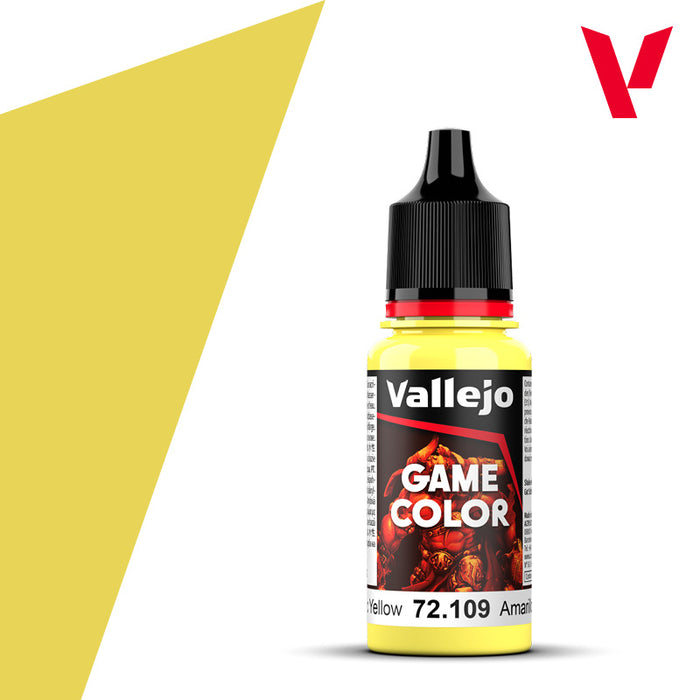 Vallejo Game Colour Paint Game Color Toxic Yellow (72.109)