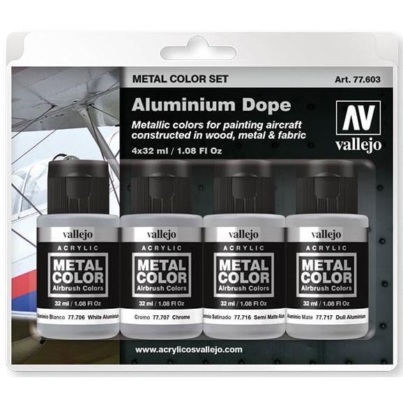 Vallejo Metal Clour Set: Aluminium Dope - Tistaminis
