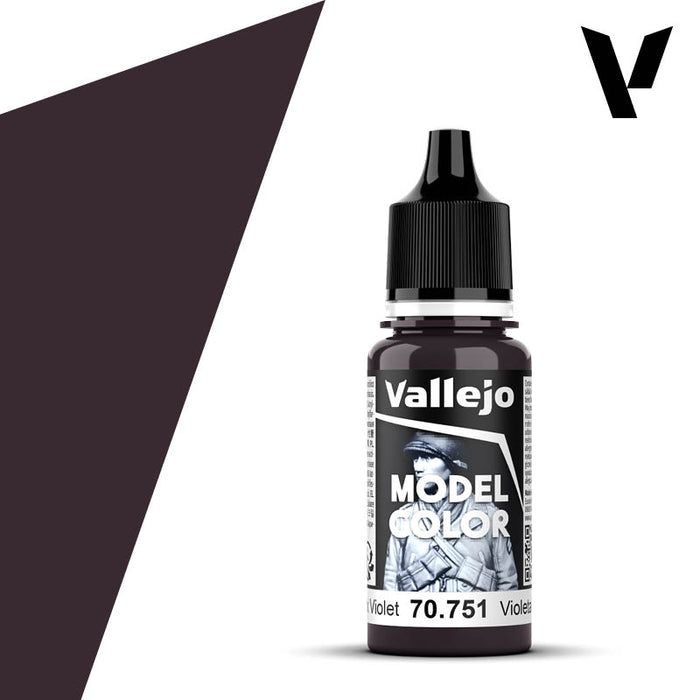 Vallejo Model Color Black Violet New