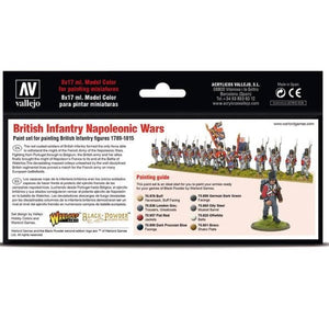 Vallejo BRITISH INFANTRY NAPOLEONIC WARS Paint Set New - Tistaminis