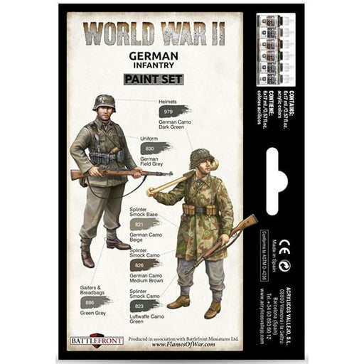 Vallejo WWII German Infantry Paint Set - Tistaminis