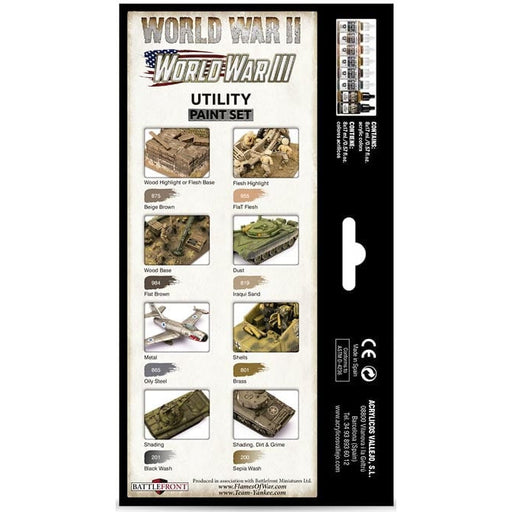 Vallejo WW2 WW3 Utility Paint Set New - Tistaminis