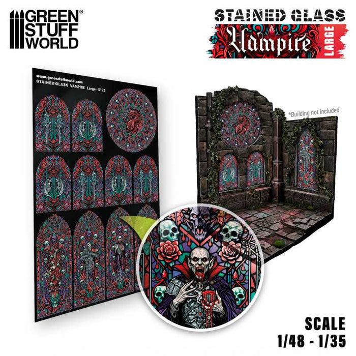 Vampire Stained Glass - Large New