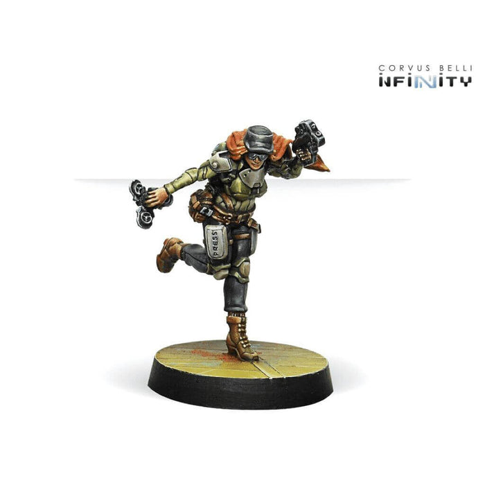 Infinity: Non-Aligned Armies Warcors, War Correspondents (Stun Pistol) New - Tistaminis