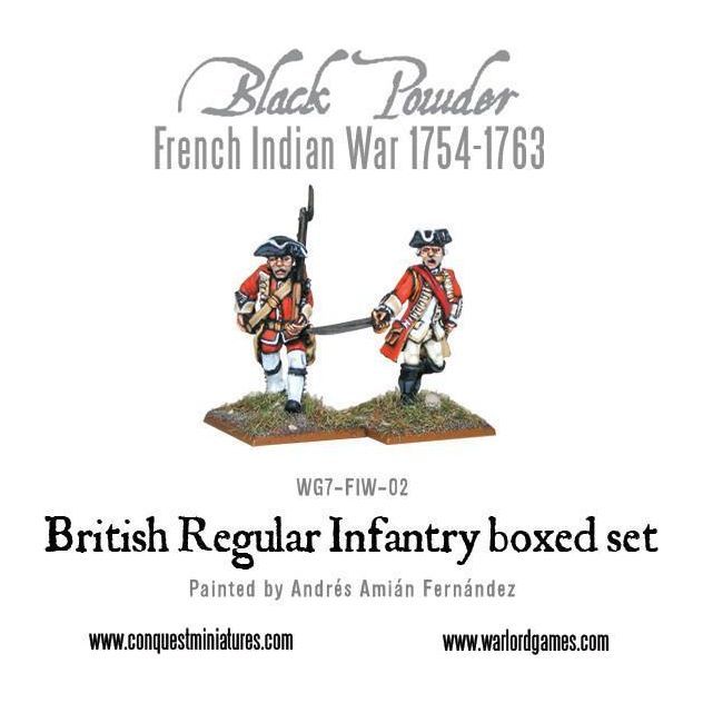 Black Powder French Indian War 1754-1763 British Regular Infantry New - Tistaminis