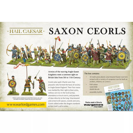 Hail Caesar Saxon Ceorls New - Tistaminis