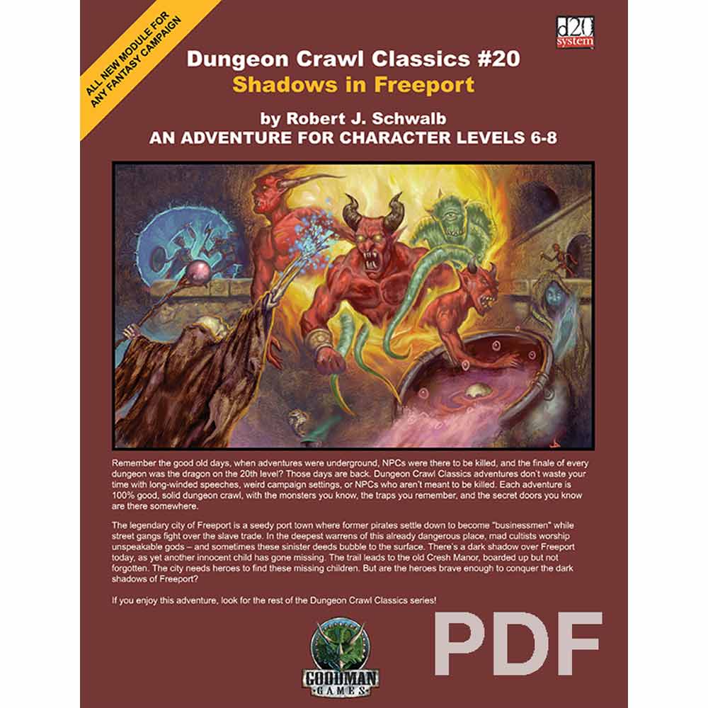 DUNGEON CRAWL CLASSICS #20: SHADOWS IN FREEPORT NEW - Tistaminis