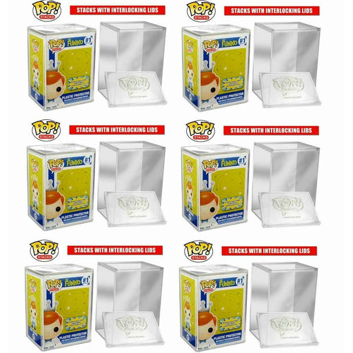 FUNKO POP! STACKS: PREMIUM AUTHENTIC HARD SHELL PROTECTOR CASE OF 6 NEW - Tistaminis