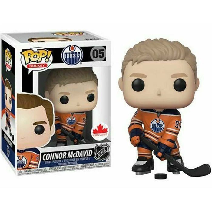 FUNKO POP EDMONTON OILERS CONNOR MCDAVID ORANGE NEW - Tistaminis