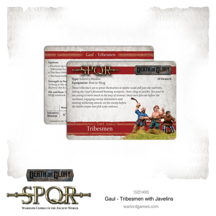 SPQR: Gaul - Tribesmen with javelins New - Tistaminis